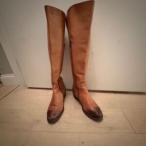 Vince Camuto Brown Leatthr Riding Boots